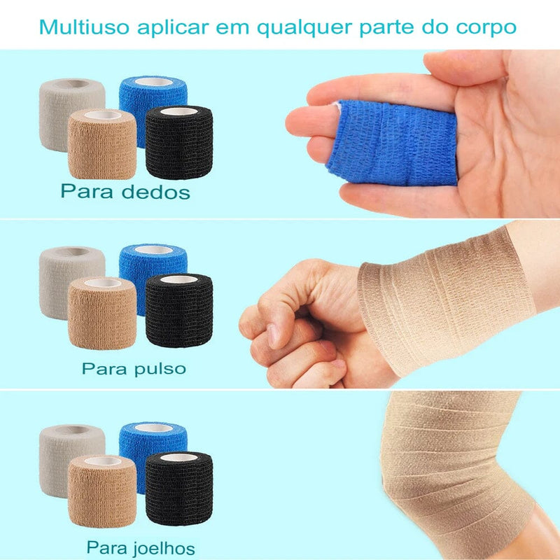 Atadura Elástica Compressiva - Kit 10 Peças Atadura Elástica Compressiva - Kit 10 Peças FutCarioca 