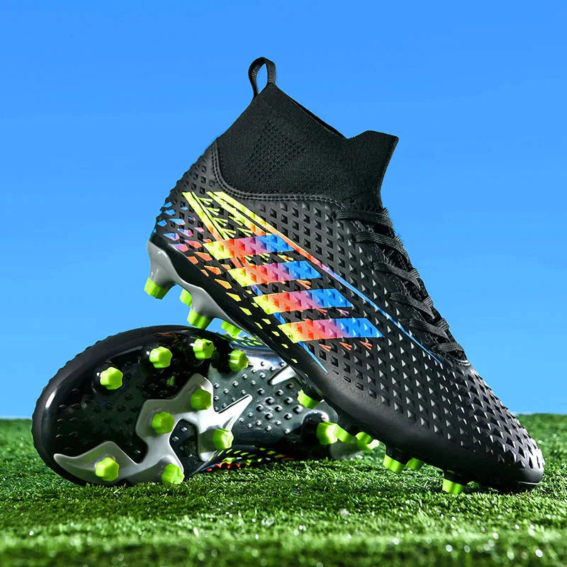 Cópia de Tênis de futebol respirável masculino, botas de futebol, chuteiras de futebol, partida de treino, confortável, relvado, futsal, antiderrapante, antiderrapante, novo Importe Go 