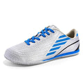 DR.EAGLE-Sapatos de futebol antiderrapantes leves para homens, sapatos de futebol superfly, ao ar livre, respiráveis, treinamento, chaveiros de futebol, calçados esportivos FutCarioca 22036 Silvery 32 