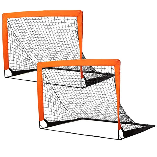 Goalpost dobrável para crianças, gol do futebol para crianças, poste do futebol, mini treinamento, poste do gol, poste do futebol, gat FutCarioca Orange 2 in 1 Set 