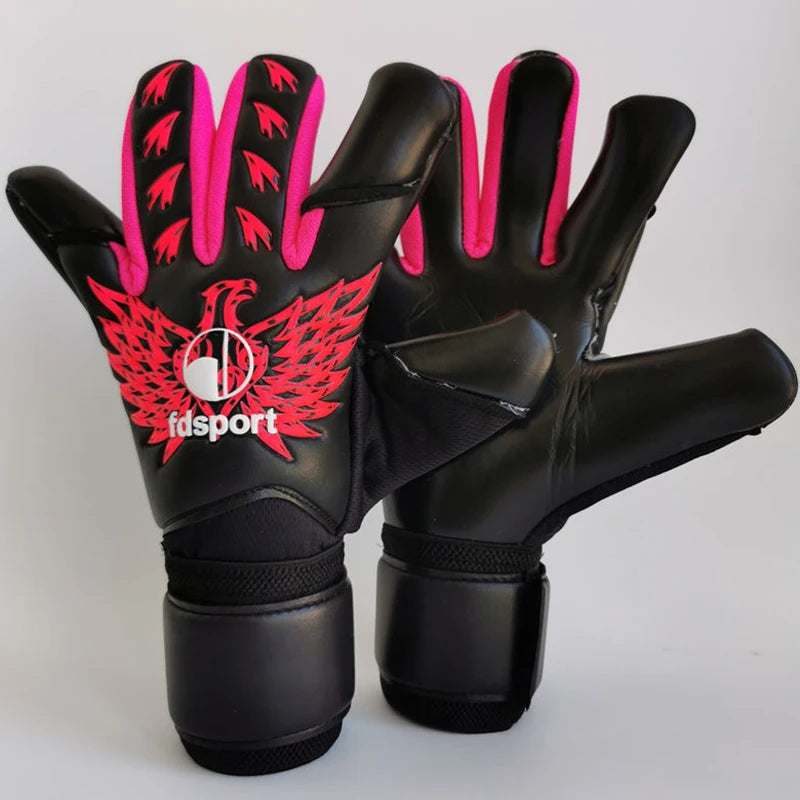 Luva Goleiro Profissional - FlexSaver Luva Goleiro Profissional - FlexSaver FutCarioca Preta/Rosa Infantil 7 