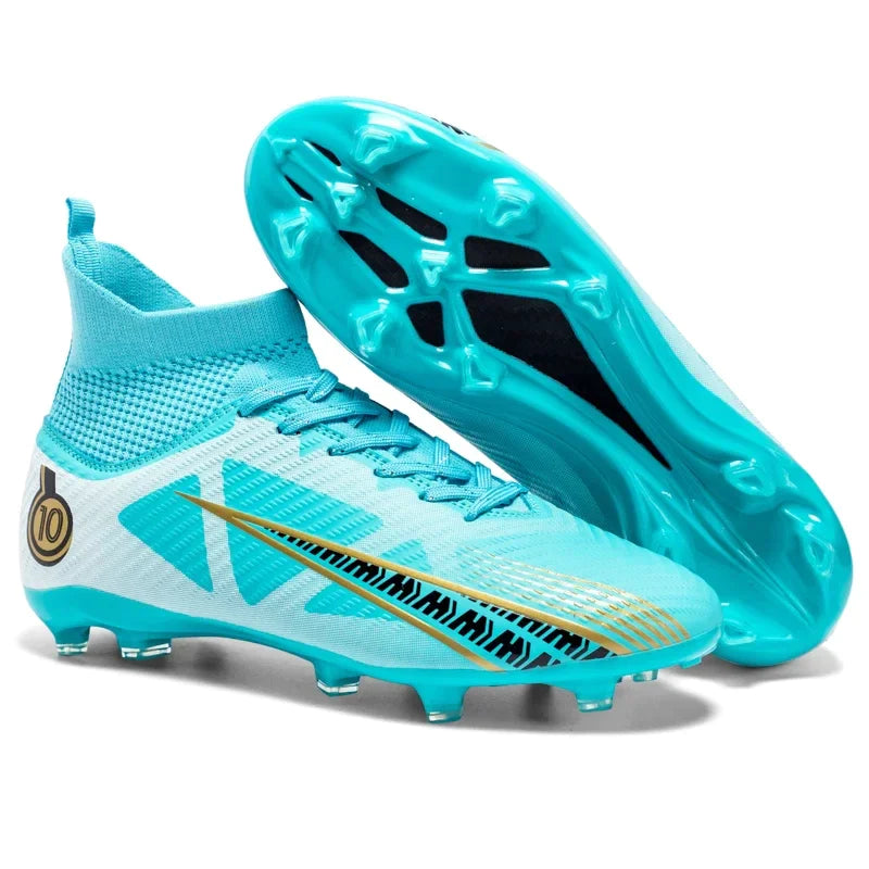 Sapatos de futebol profissional para homens, FG TF treinamento esporte grampos, tênis de futebol, unisex, ao ar livre, ultraleve, tornozelo, atacado Importe Go 