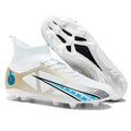 Sapatos de futebol profissional para homens, FG TF treinamento esporte grampos, tênis de futebol, unisex, ao ar livre, ultraleve, tornozelo, atacado Importe Go White FG 35 