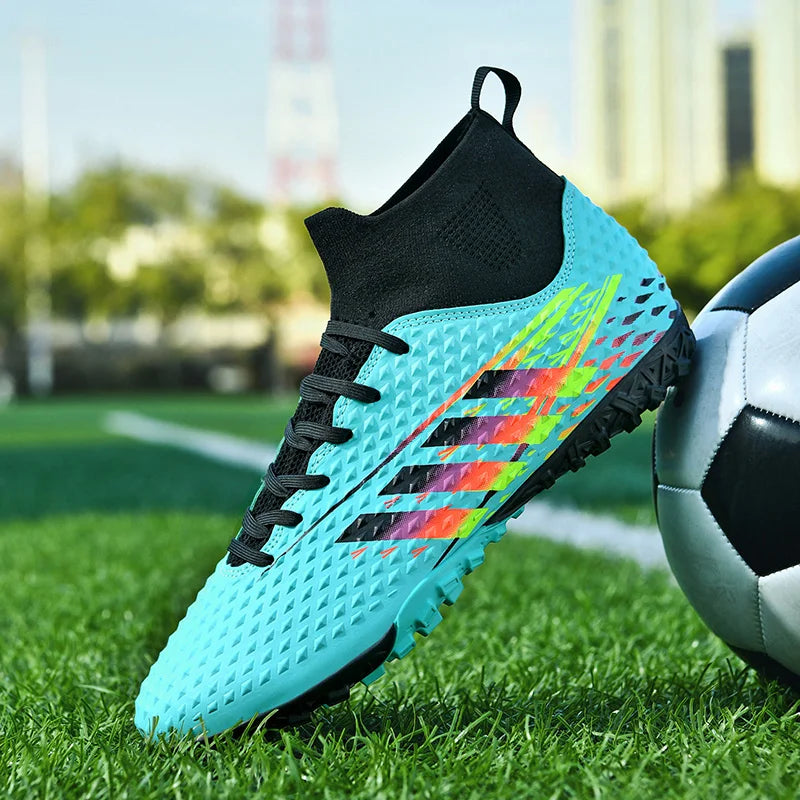 Tênis de futebol respirável masculino, botas de futebol, chuteiras de futebol, partida de treino, confortável, relvado, futsal, antiderrapante, antiderrapante, novo Importe Go 