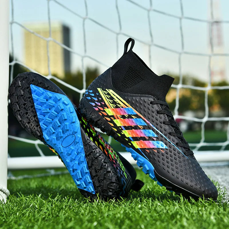 Tênis de futebol respirável masculino, botas de futebol, chuteiras de futebol, partida de treino, confortável, relvado, futsal, antiderrapante, antiderrapante, novo Importe Go 