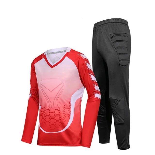 Uniforme de Goleiro Infantil Completo - TotalGuard Uniforme de Goleiro Infantil Completo - TotalGuard FutCarioca Vermelho P Camisa + Calça